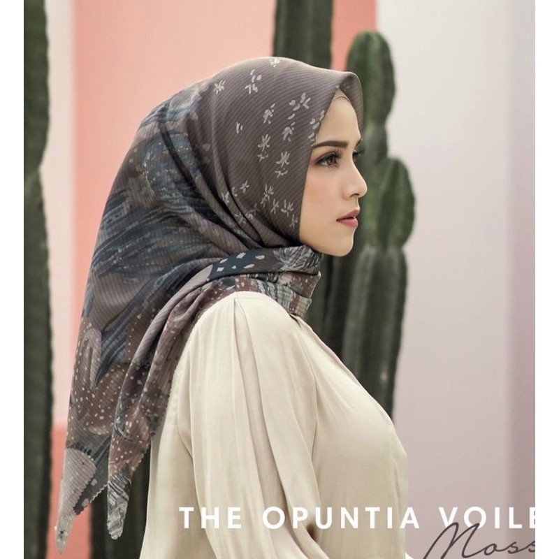 Buttonscarves Opuntia Voal Moss Preloved