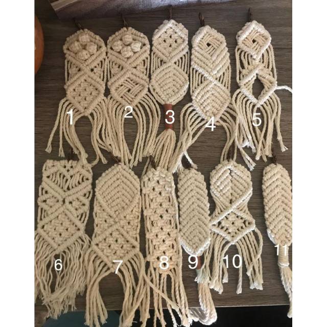 READY STOK) macrame Gantungan kunci/ macrame (GK 010)