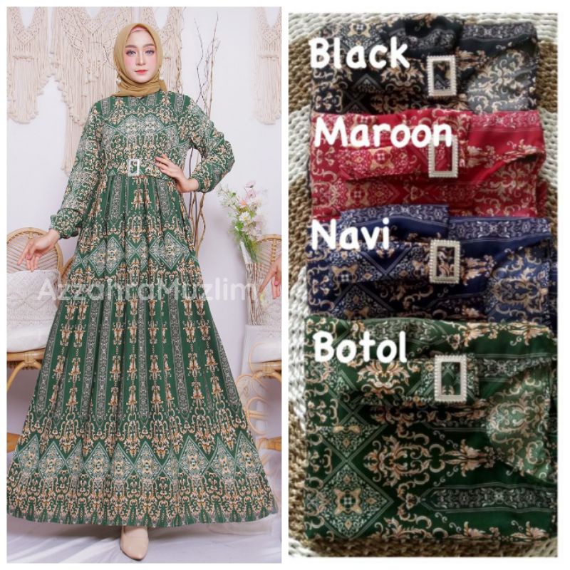 Ania 8 - Gamis Ania LD110 FREE BELT / Gamis monalisa Sultan Busui / Ania 2 / Gamis Ania 2 / R.10 - 236-5936