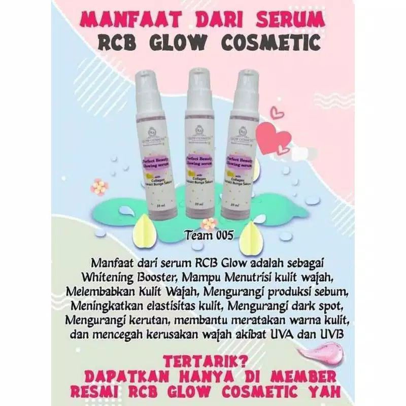 serum rcb glow kosmetik si mungil cantik