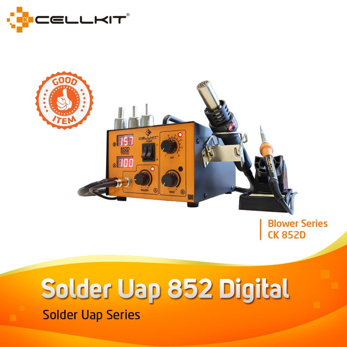 BLOWER - SOLDER UAP - HOT AIR GUN 2IN1 DIGITAL CELLKIT 852D