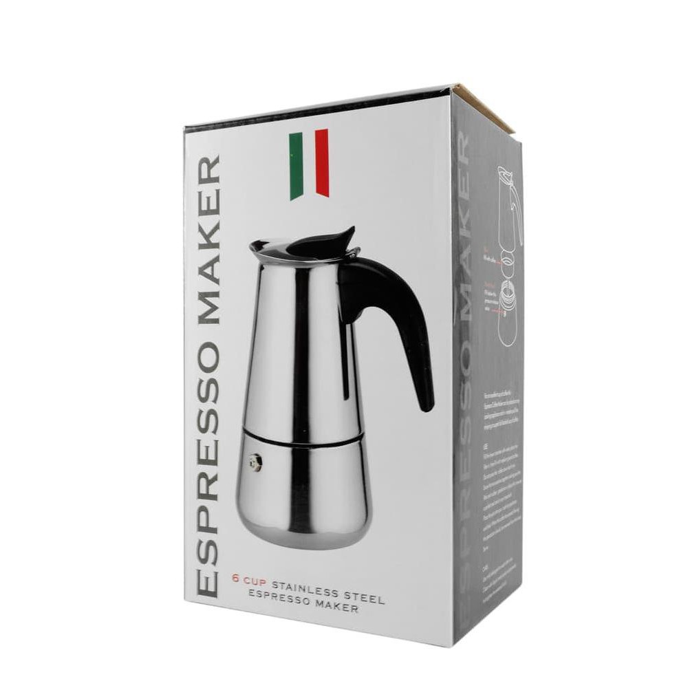 Alat Mesin Teko Pembuat Kopi Espresso Mokapot Moka Pot Cofee Coffe Cofee Coffee Maker 300mL 6cup