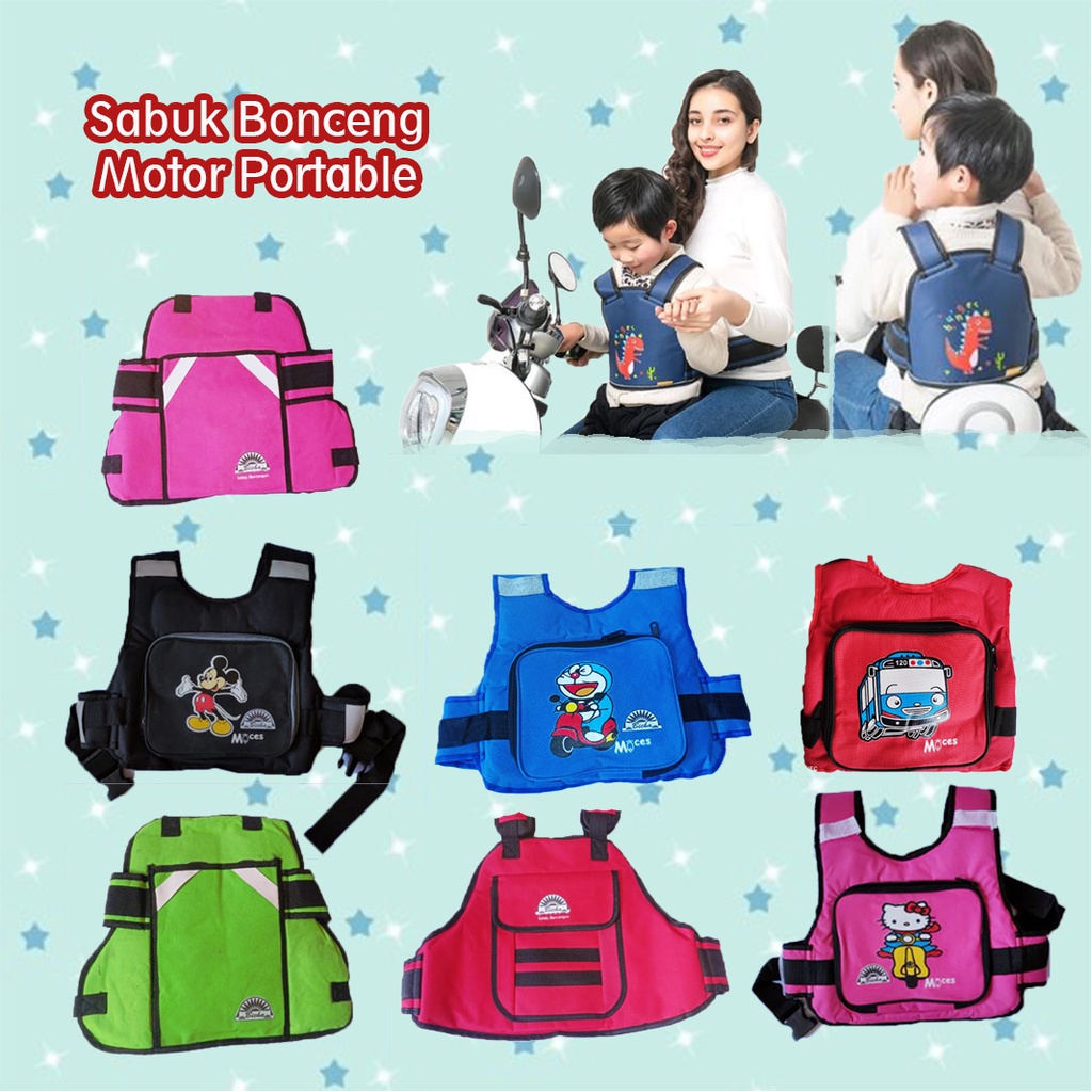 [COD] flashsale sabuk bonceng Bicha multifungsi Portable di motor dan mobil sabuk bonceng anak Bicha