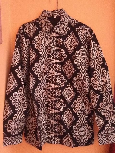Baju Hem Kemeja Batik Lengan Tangan Panjang Grosir Murah Pakaian Pria Pendek Atasan Work Tanah Abang