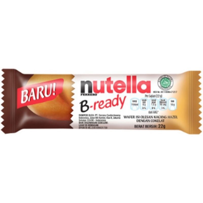 

Nutella B Ready Wafer Hazelnut Cokelat 22Gr