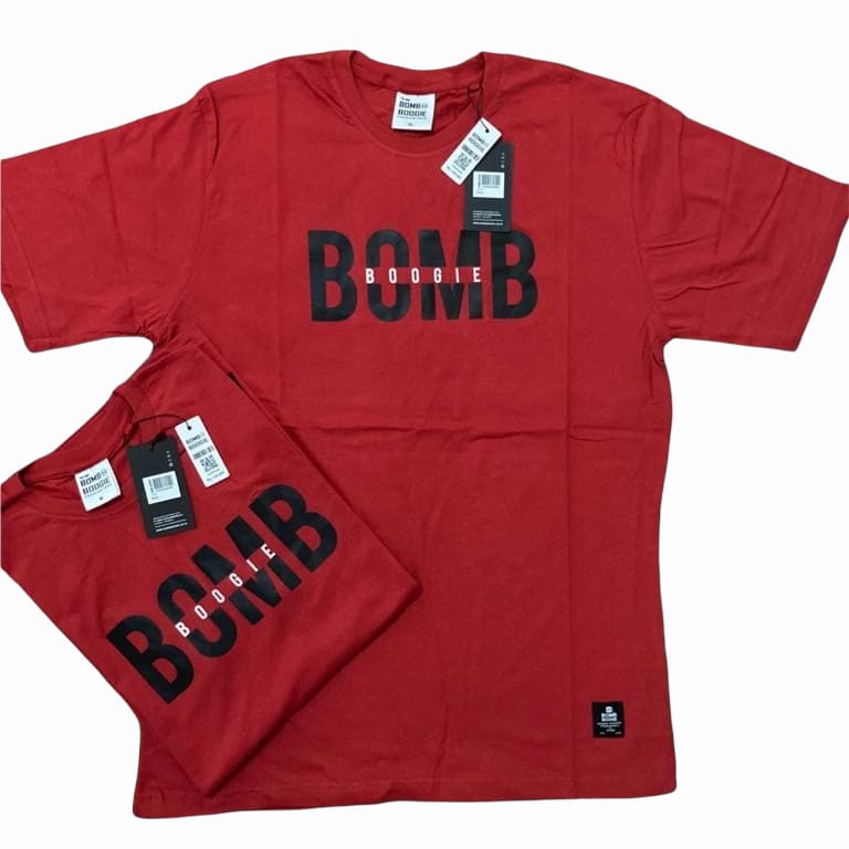 BAJU PRIA BOMBOOGIE UNISEX / KAOS COWO / T-SHIRT DISTRO / PAKAIAN
