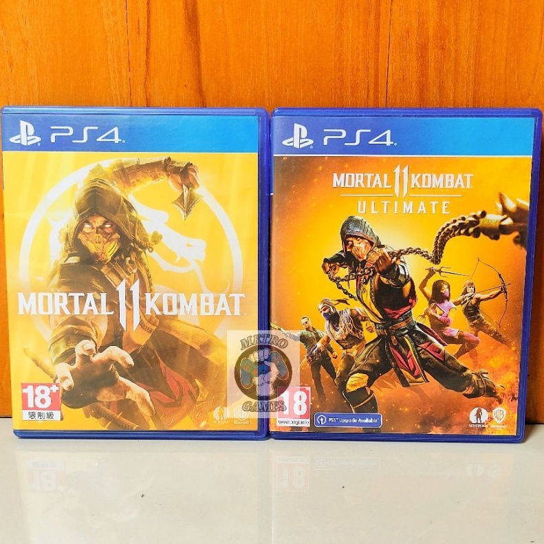 Mortal Kombat 11 Ultimate Edition PS4 Kaset Mortal Kombat Playstation PS 4 PS 5 Kombat11 MK mk11 combat11 bd original mortal11 XL X edisi + DLC karakter character bluray disc ultimet second seken bekas Region 3 asia reg3 reg 3 cd ori Combat II ps5 monk XI