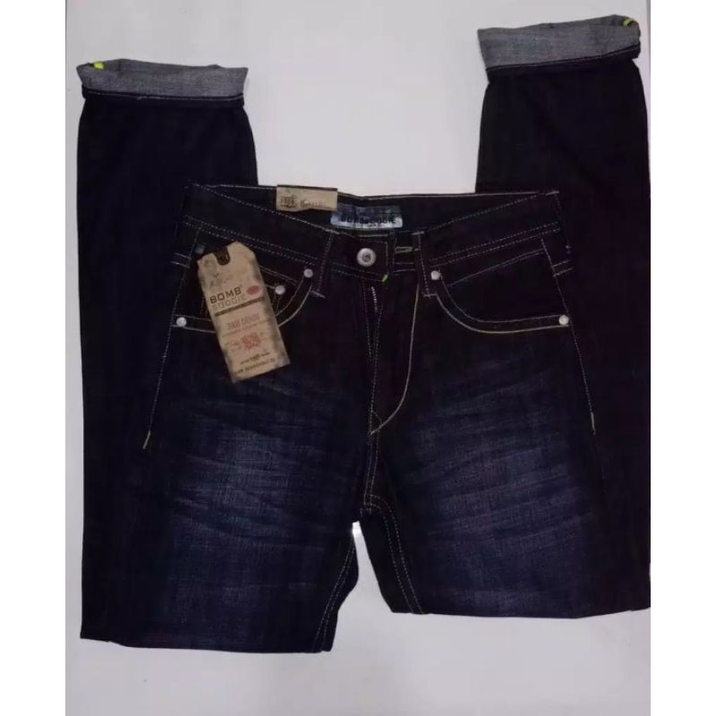 DJ //CELANA BOMBOGIE JEANS BAHAN ORIGINAL / CELANA PRIA PANJANG / BAYAR DTEMPAT