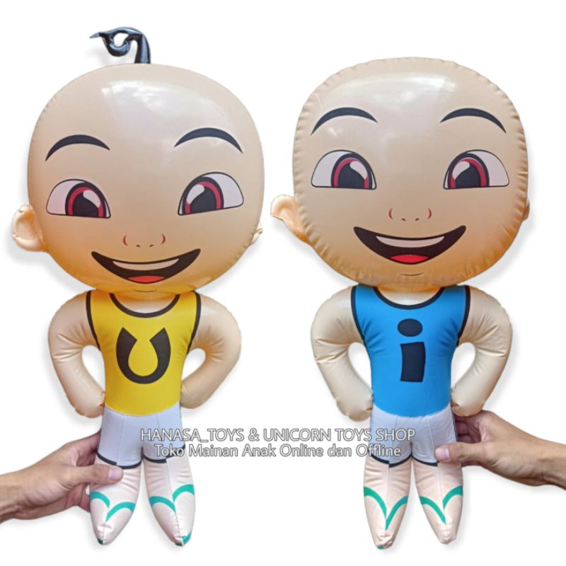 Balon Tiup Upin Ipin Nemo Unicorn Bebek Sapi