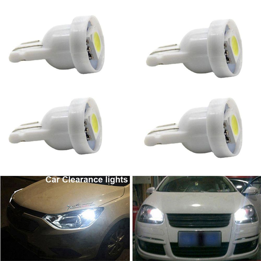 Populer 4Pcs Lampu Plat Lampu Bohlam Cahaya Putih 12V COB LED Dome Map