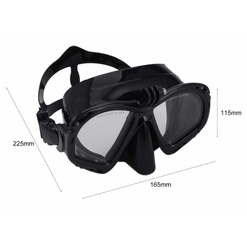 Kacamata Selam Scuba Diving Snorkeling with GoPro Mount / Kacamata Selam Menyelam Air Scuba Dewasa Remaja Laki Laki Perempuan Anak Intex Laut Glass Snorkeling Import / Kacamata Renang Berenang Diving Alat Snorkling Snorkeling Dewasa Set Anti Kabut Murah