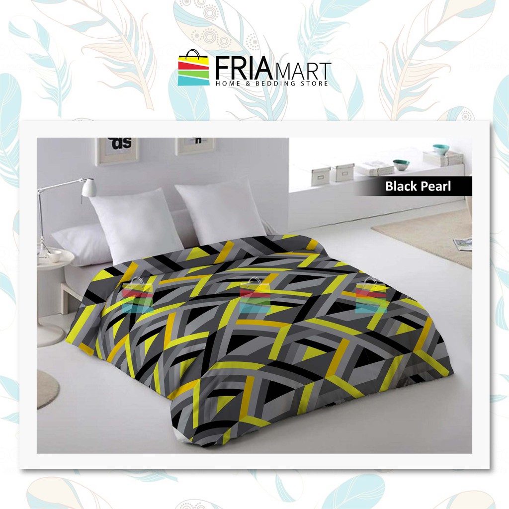 FATA Selimut Bulu 200x200 JUMBO Motif Dewasa Minimalis Murah bagian ke-2 FRIAmart-BLACK PEARL