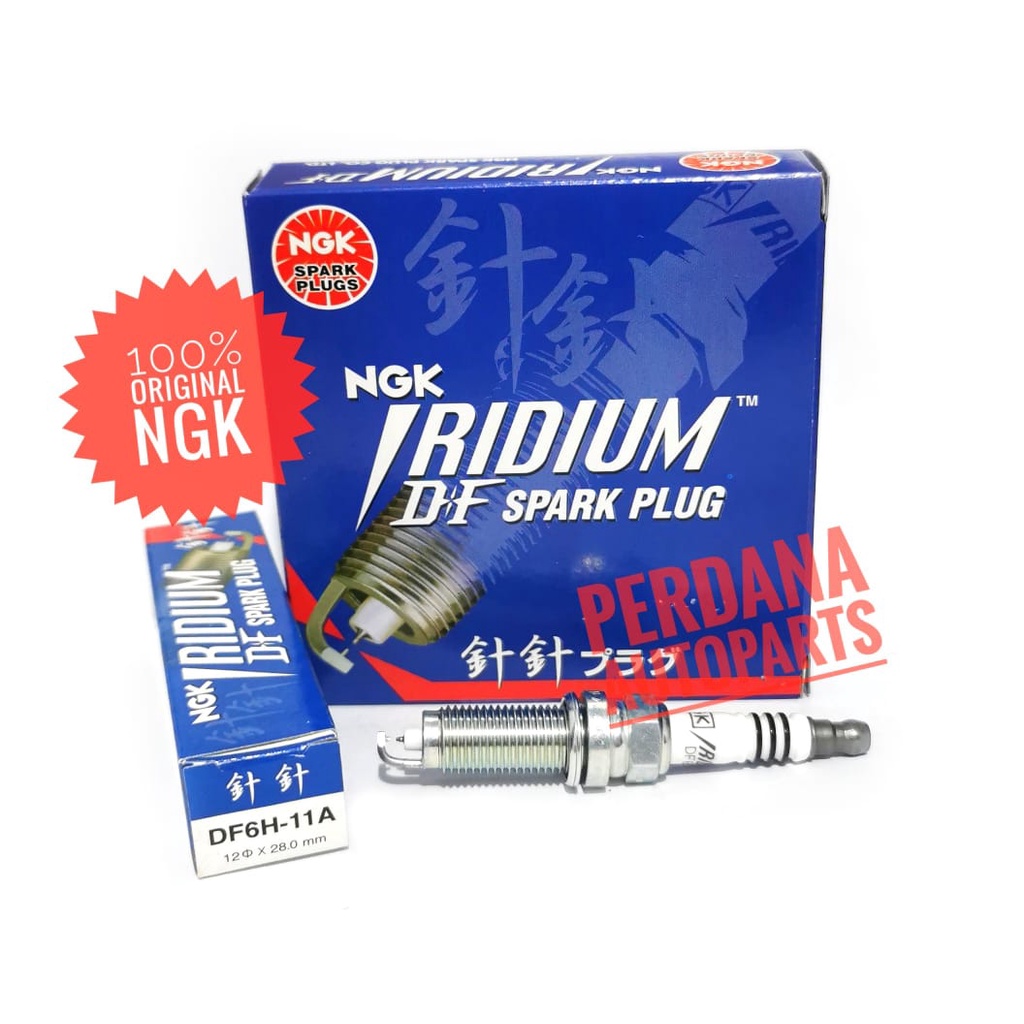 Busi NGK Iridium DF : DF6H11A (FXE20HE11) / DF6H11B (FXE20HR11) Asli Original Made in Japan