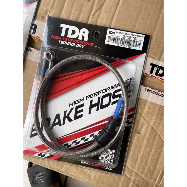 SELANG REM TDR KTC DEPAN ATAU BELAKANG ORIGINAL DAN AEROMOTIVE SCOOPY BEAT VARIO 125 150 MIO FINO SUPRA TIGER RX KING JUPITER VEGA F1ZR (NMAX AEROX KLX PCX TIDAK BISA)-Tdr 76 cm silver