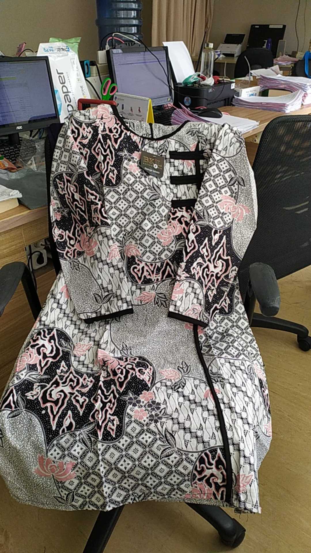 Tey-17 Batik Wanita Asj Sa Hrb026 Kenongo Kemeja Tosca Pendek