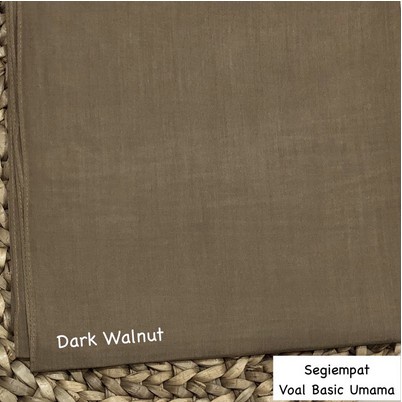 Godiva96 - UMAMA BASIC VOAL HIJAB / JILBAB MEDAN PART 1-U.BV. Dark Walnut