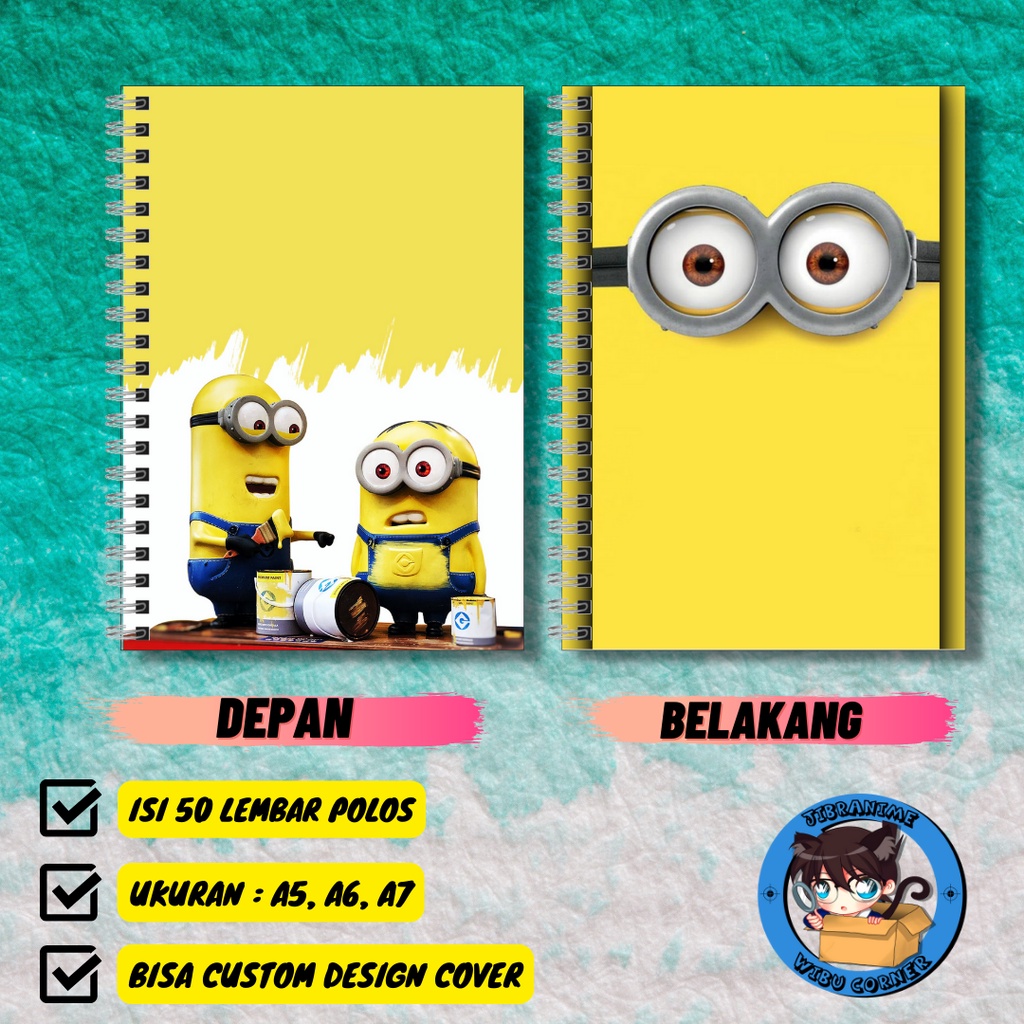 

note book / buku catatan despicable me MINIONS