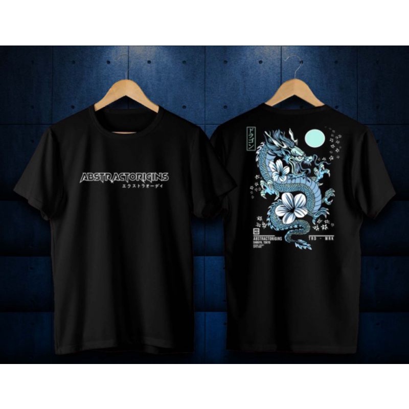 kaos distro / kaos distro samurai Jepang / kaos naga cewe / kaos naga biru / kaos naga PSHT / kaos k