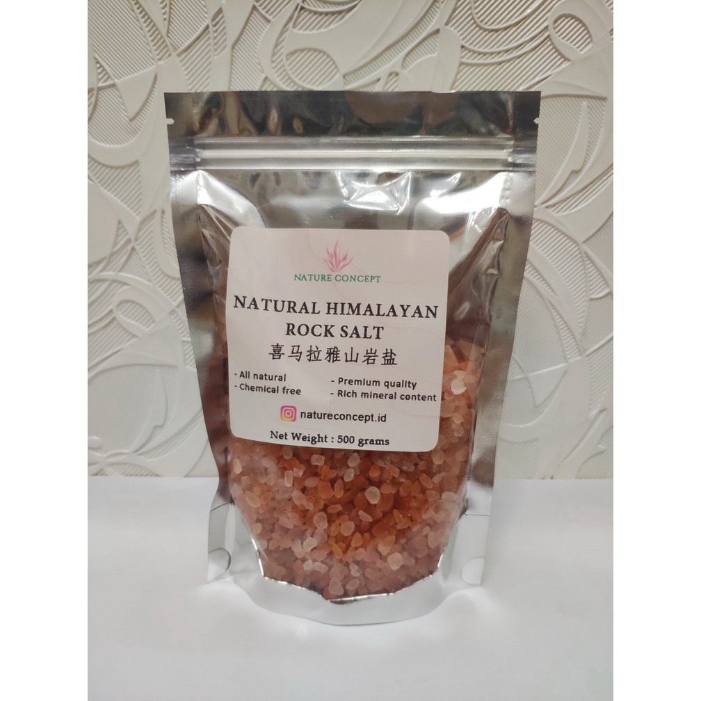 

Himalayan High Grade Coarse Salt / Garam Himalaya kasar 500 grams