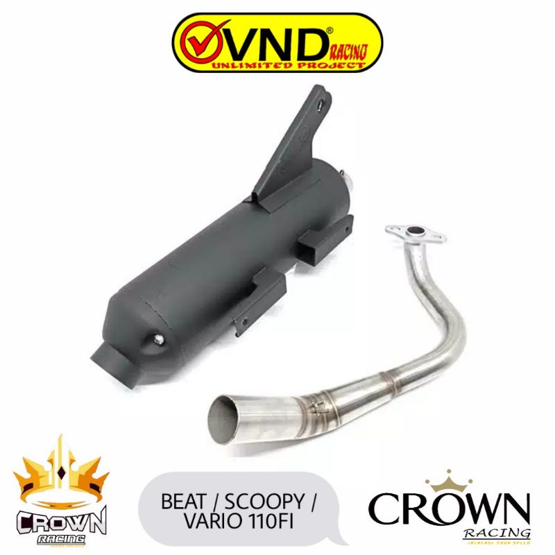 Knalpot Tsukigi Standard Racing VND Beat / Scoopy / Vario 110FI
