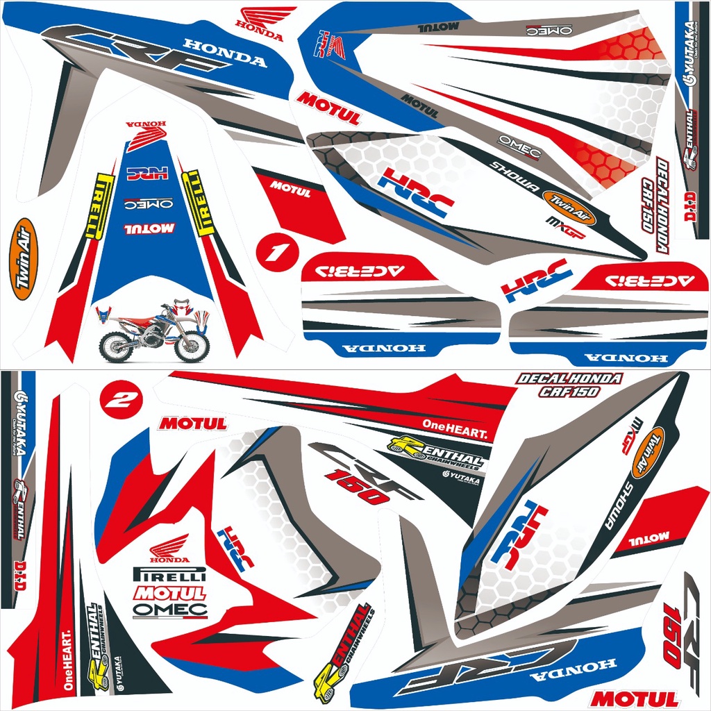 STRIP[ING DECAL HONDA CRF