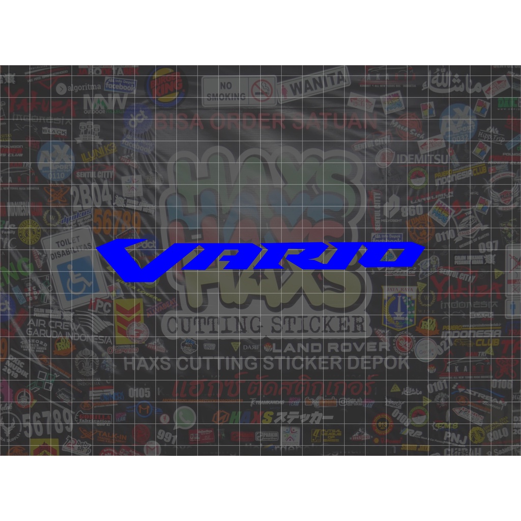 Cutting Sticker Vario Ukuran 19 Cm Untuk Motor
