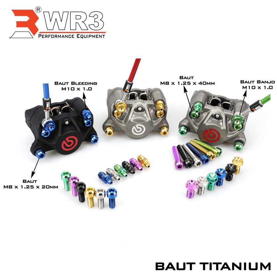 Baut Single drat Halus WR3 Titanium