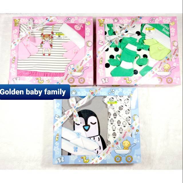 B.B.LUCKY Gift Set - Paket Kado Bayi - Baju Set Box Lux