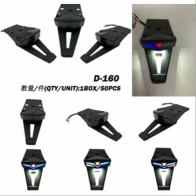 Stop Lamp Belakang Plus Sen Led Klx Dtracker - Spakbor Lampu Klx Dtracker 150 Led