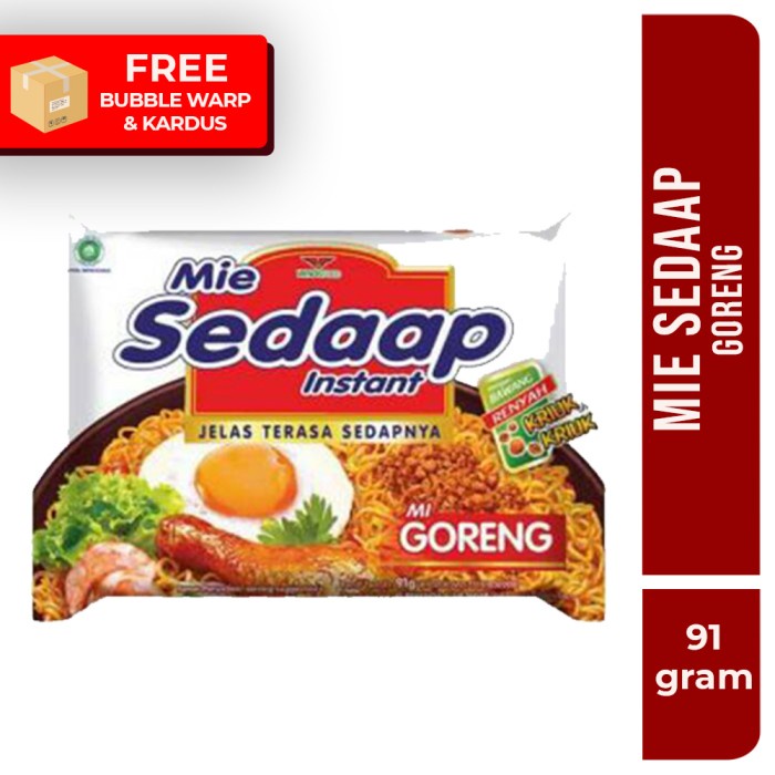

(READY STOK) Sedaap Mie Goreng 90 Gram / Mie Sedap Goreng
