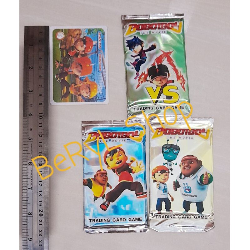 Kartu Card Tranding Game Boboiboy, BT21 , Ultraman 1Shaset=8 card Uk. 9 X 6 Cm