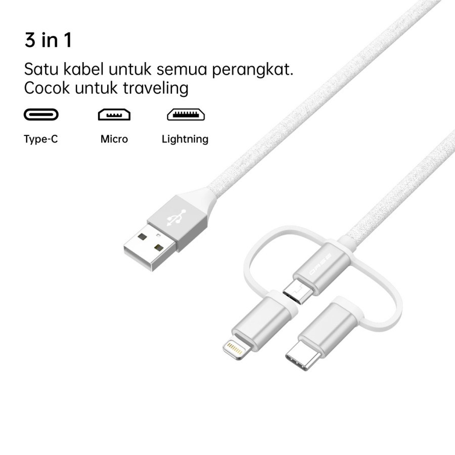 OASE USB Charging Cable 3-in-1 DM-C1