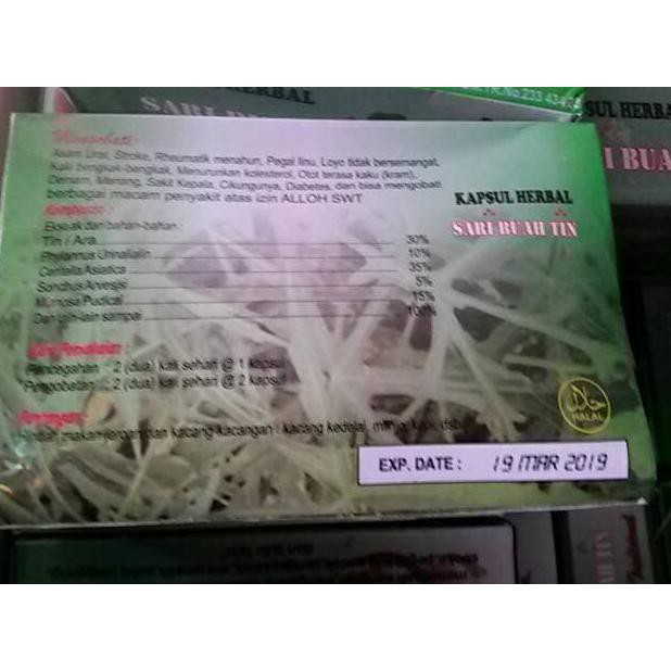 

Herbal877D8Rs9 Kapsul Sari Buah Tin