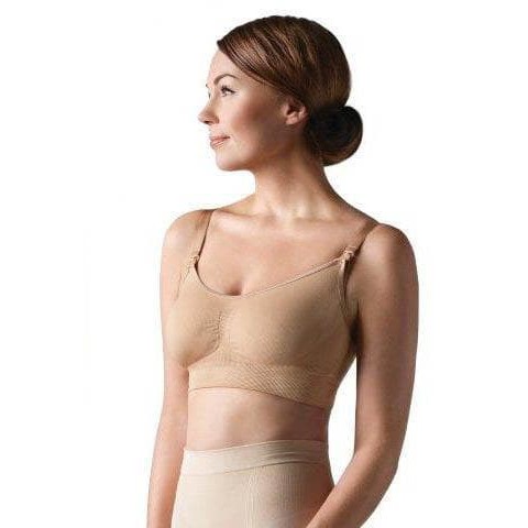 Carriwell Seamless Nursing Bra Nude S M L XL