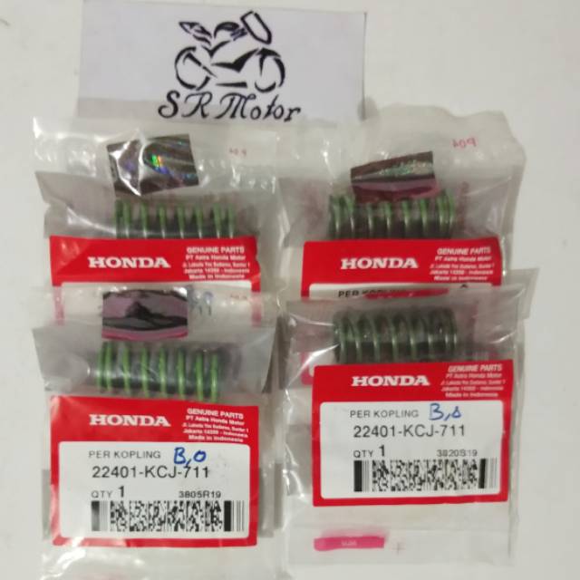Per kopling honda tiger original AHM 22401-KCJ-711 1set 4 pcs