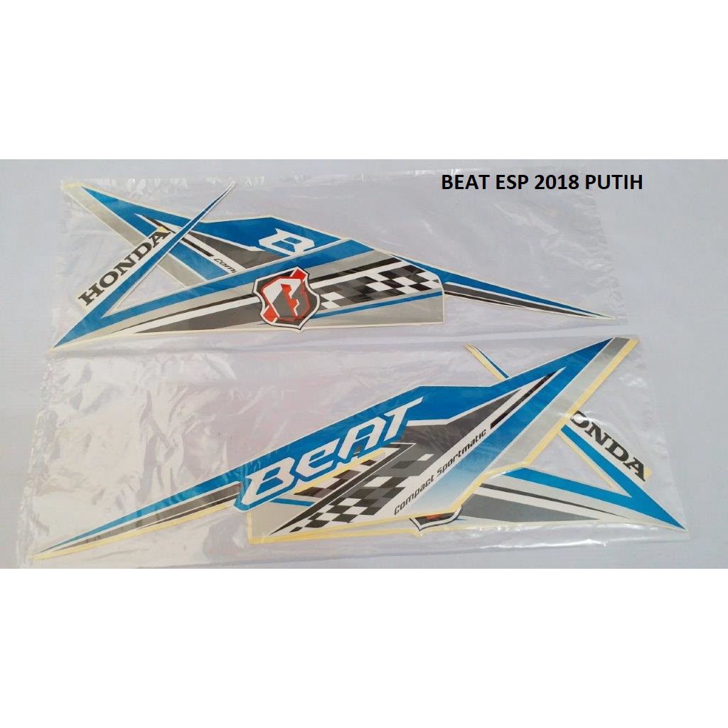 STICKER LIST BODI STRIPING BEAT Fi 2018 PUTIH FULL Shopee Indonesia