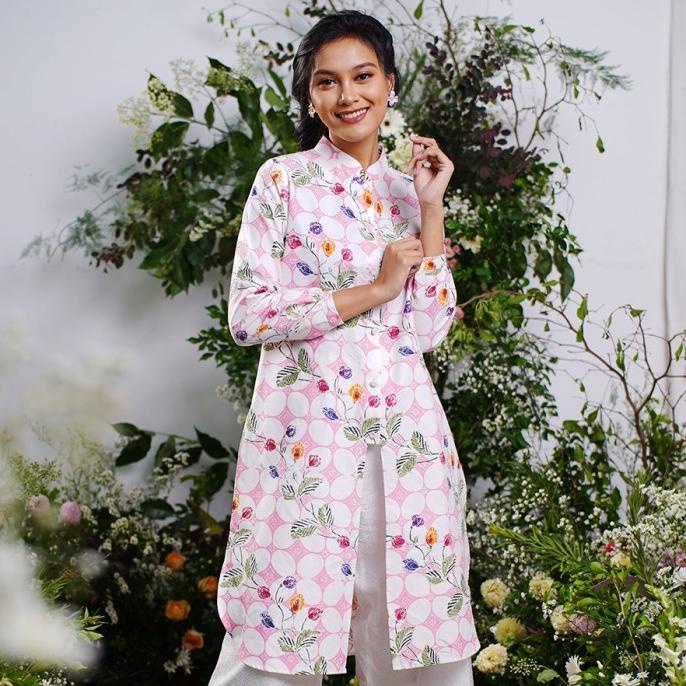 NONA RARA - Sakura Tamansari T0932, Baju atasan blouse batik wanita