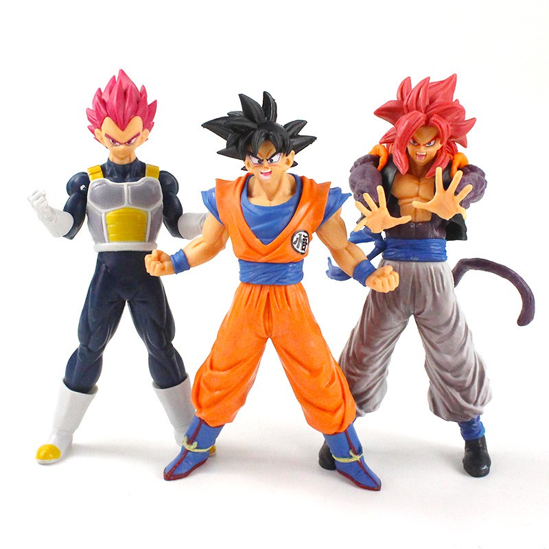 Action Figure Model Anime Dragon Ball Z DBZ Son Goku Vegeta Gotenks Broly Bahan PVC Ukuran 18cm