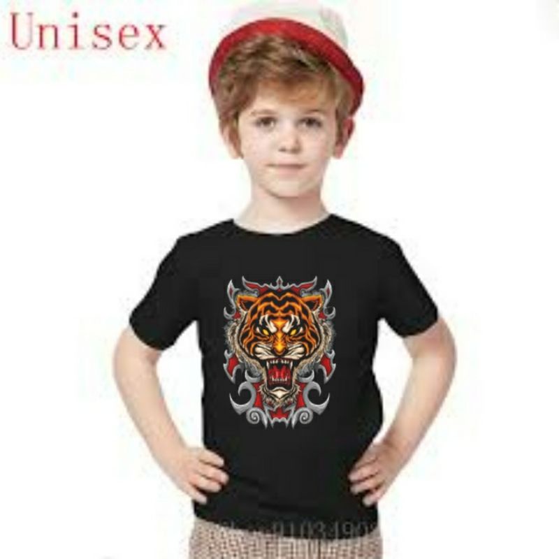 Kaos Tiger Beast Anak Laki laki Usia 3_10 Tahun