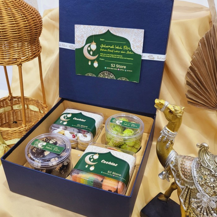 

Paket box hampers lebaran parcel idul fitri ramadhan kue kering 186