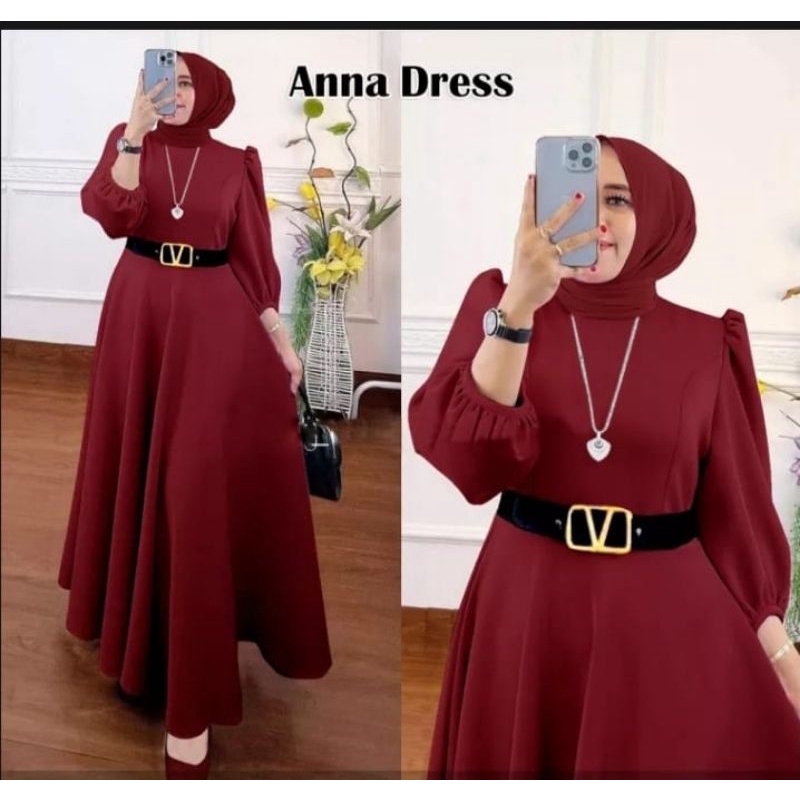 Dress Princess Scuba Wanita Terbaru/ Maxi Dress Wanita Kekinian Free Belt / Gamis Wanita Terbaru 2022/ Dress Cantik Ellegant