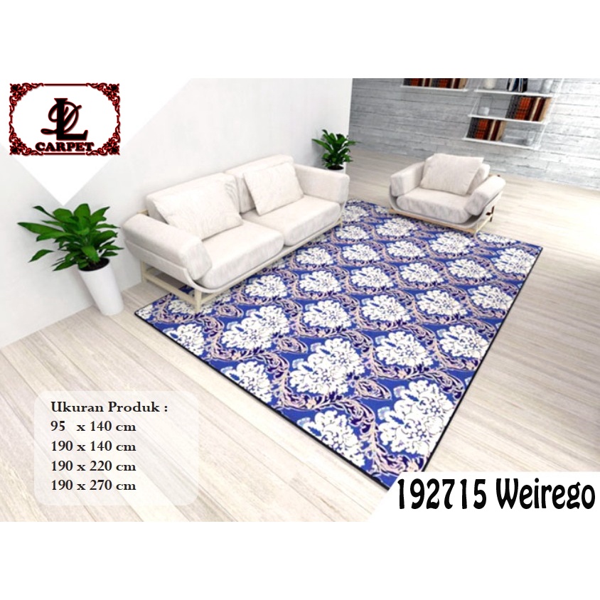 Karpet Malaysia Emboss / Ambal Malaysia Emboss Ukuran Super Jumbo 190 cm x 270 cm tebal 2cm