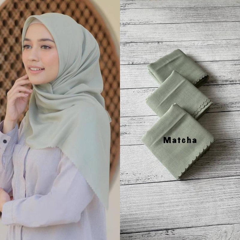 Voal Basic Lasercut / Hijab Polos / Voal Polos / Basic Voal / Hijab Segiempat / Jilbab Segiempat