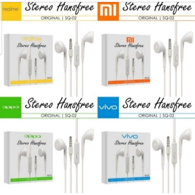 HF HANDSFREE STEREO EARPHONE HEADSHET SQ-02