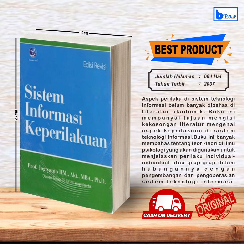 Jual SISTEM INFORMASI KEPERILAKUAN (Edisi Revisi), Jogiyanto Shopee