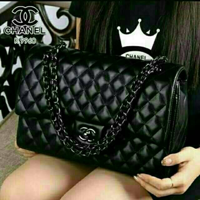 Tas Selempang Wanita Maxi Chanel Bordir