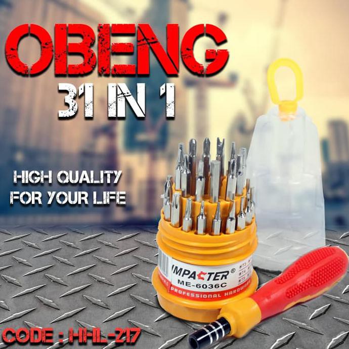 Obeng Set 31 In 1 Screwdriver Handphone Elektronik