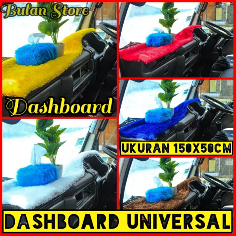 Alas Dashboard Mobil Aksesories Mobil Ukuran 150X50cm Kain Bulu Rasfur Lembut Masuk Untuk Semua Jeni