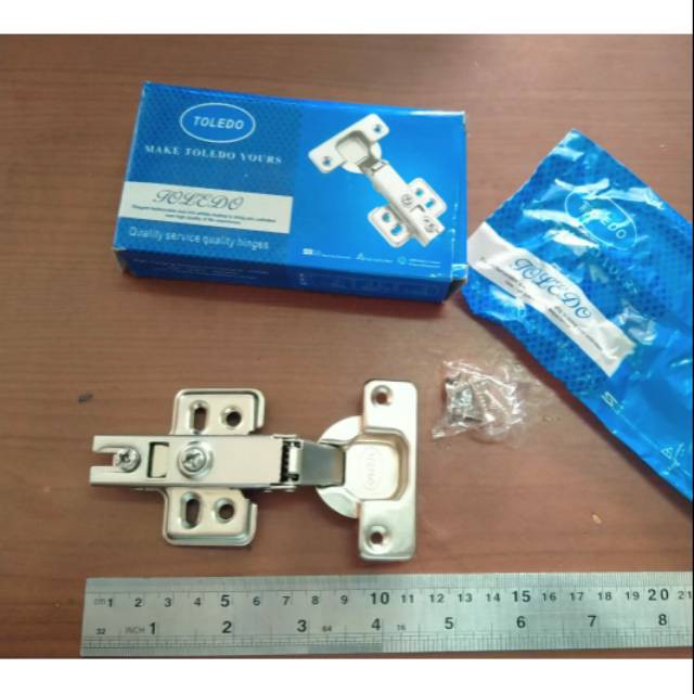 Engsel sendok lurus/ engsel pintu lemari merk toledo Per pc
