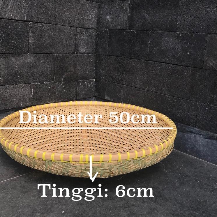 Penjualan Hemat ayakan tampah bambu Diameter 50-52cm (Grade A)